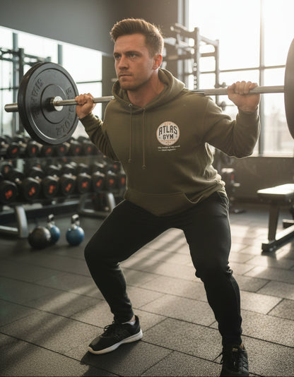 Kid's/Adult Soft Cotton 280GSM Gym Hoodie ( Olive )🏋️‍♂️