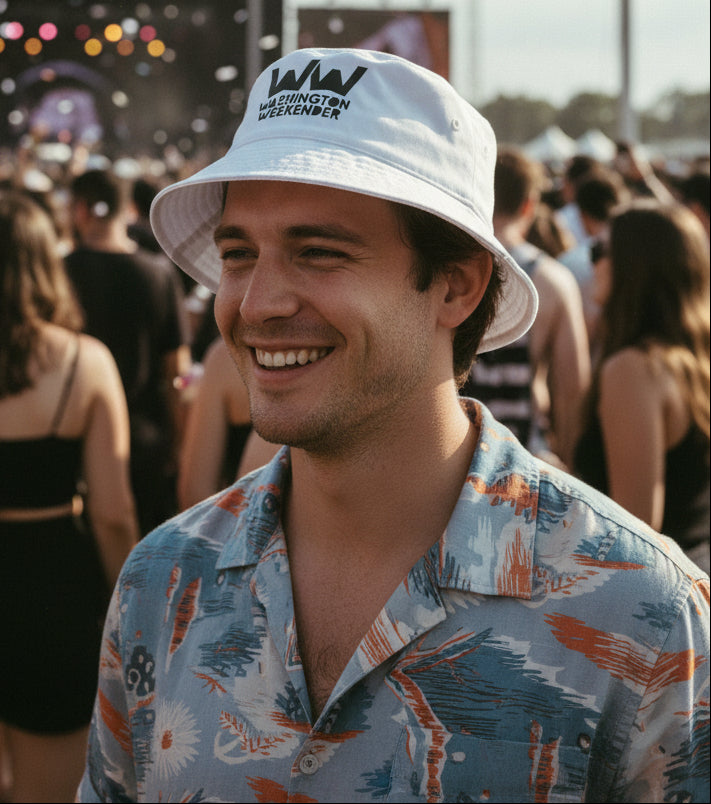 🚨**Washington Weekender Official Event Merchandise**🚨 Reversable White Bucket Hat