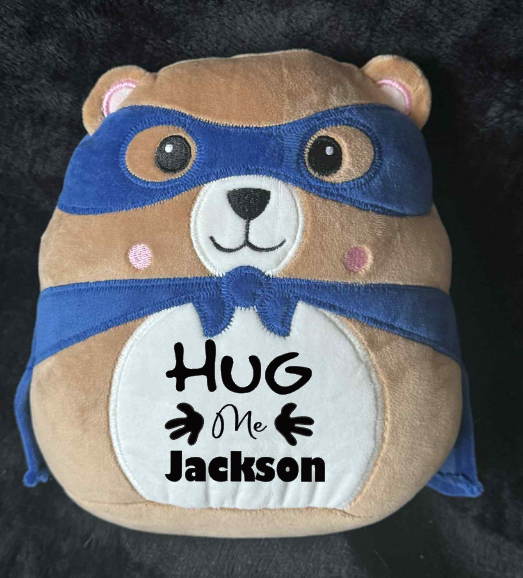 Personalised Soft Toy Plush Mumbles Print Me Teddy Bear, 💫 Hug Me Keep Sake Teddy