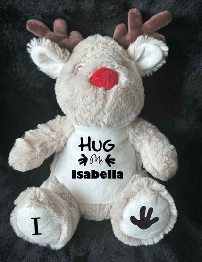 Personalised Soft Toy Plush Mumbles Print Me Teddy Bear, 💫 Hug Me Keep Sake Teddy