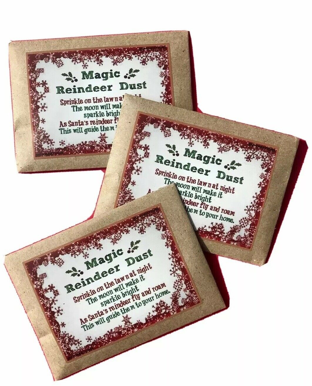 Magic Christmas Eve Reindeer Dust (Glittery Oats) x3 Pack