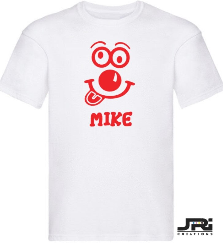 Personalised Kids/Adult T-Shirt Red Nose Day (Face Design)