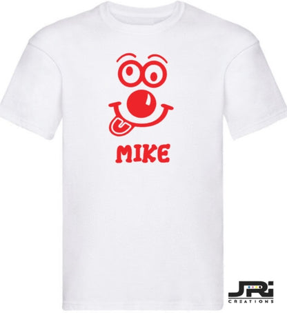 Personalised Kids/Adult T-Shirt Red Nose Day (Face Design)