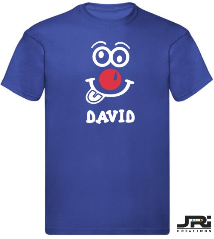 Personalised Kids/Adult T-Shirt Red Nose Day (Face Design)