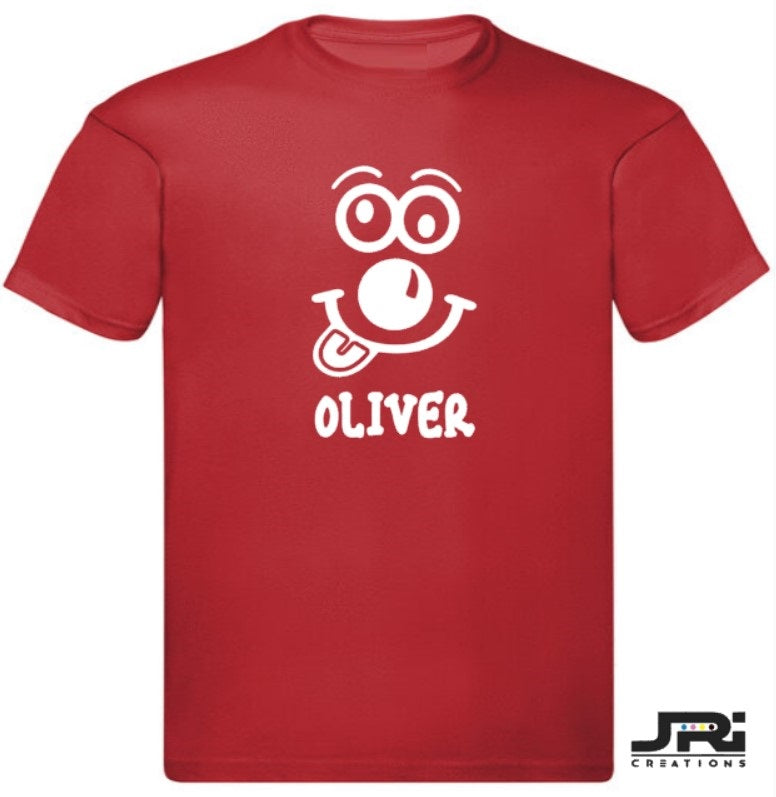 Personalised Kids/Adult T-Shirt Red Nose Day (Face Design)