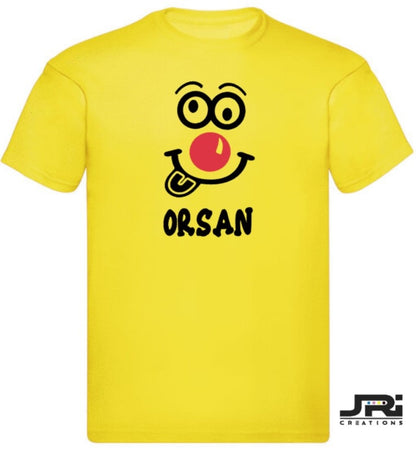 Personalised Kids/Adult T-Shirt Red Nose Day (Face Design)