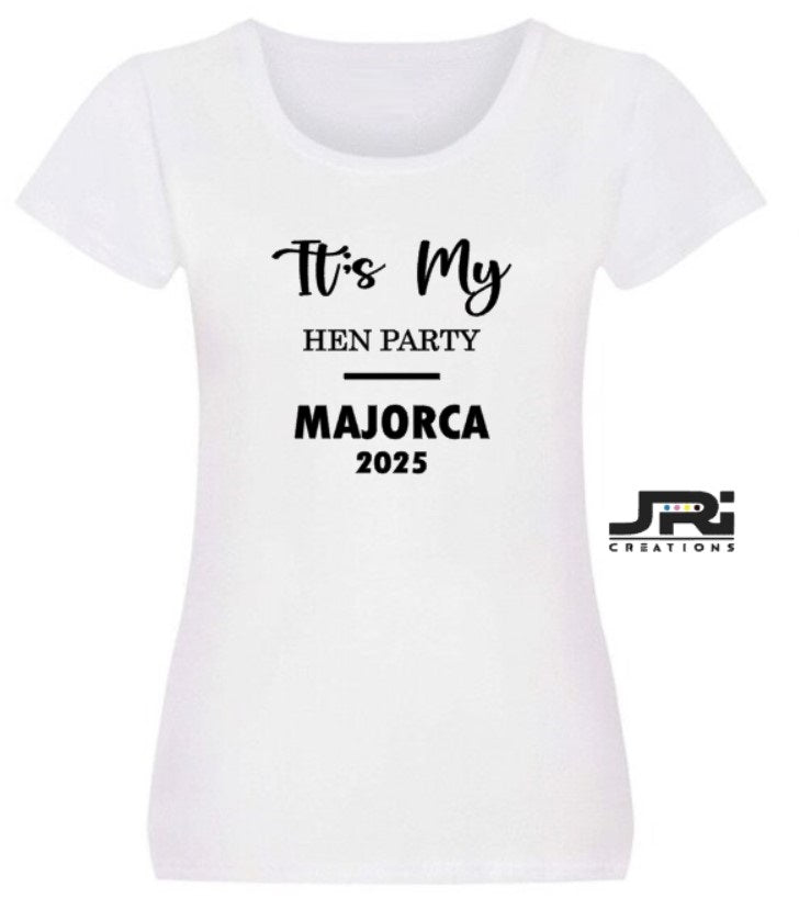 Personalised Ladies Team Bride Hen Party T-Shirt