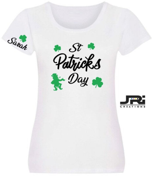 Personalised Ladies St Patrick's Day T-Shirt