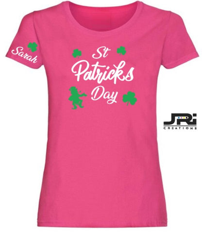 Personalised Ladies St Patrick's Day T-Shirt