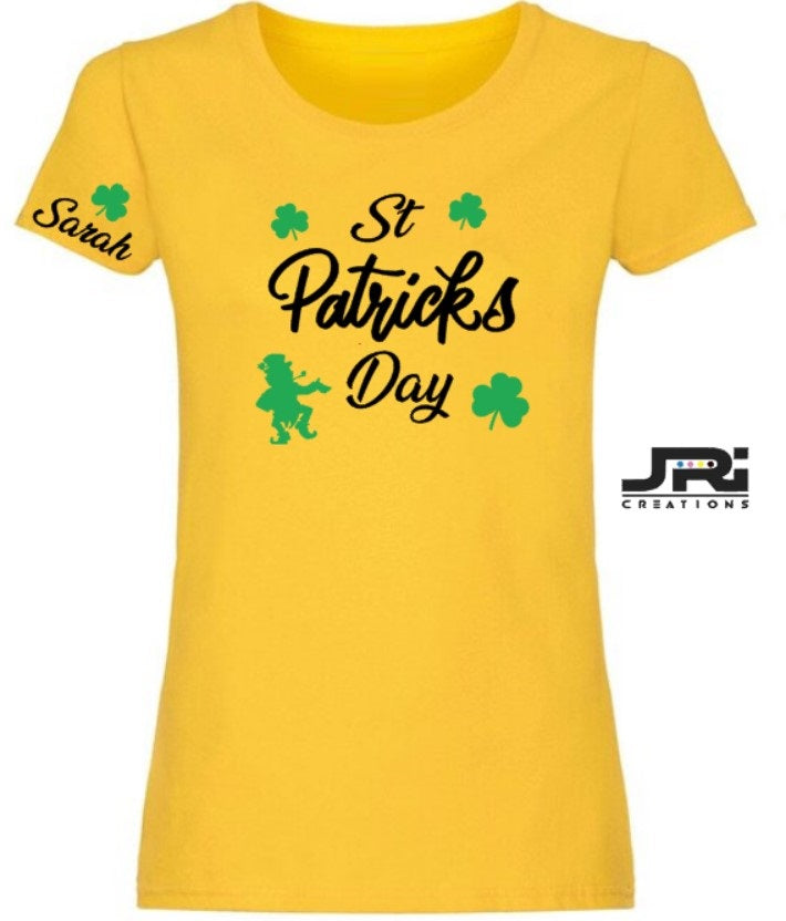 Personalised Ladies St Patrick's Day T-Shirt