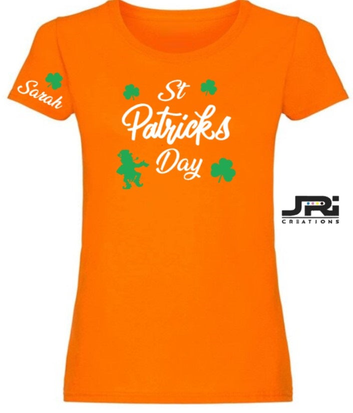 Personalised Ladies St Patrick's Day T-Shirt