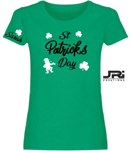 Personalised Ladies St Patrick's Day T-Shirt