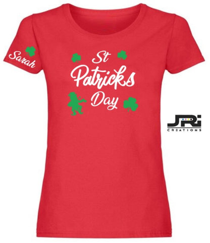 Personalised Ladies St Patrick's Day T-Shirt