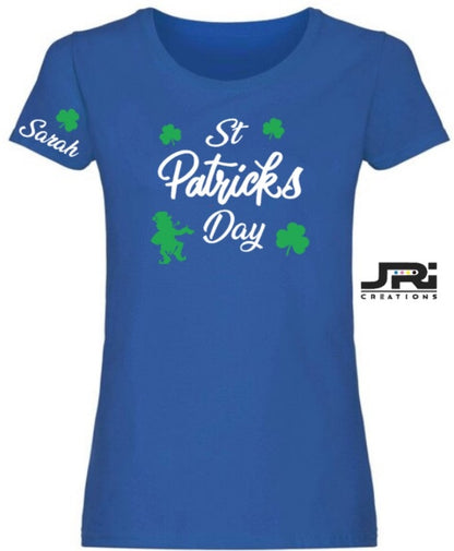 Personalised Ladies St Patrick's Day T-Shirt