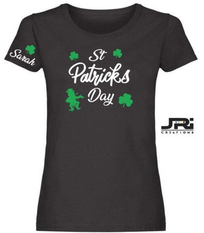 Personalised Ladies St Patrick's Day T-Shirt