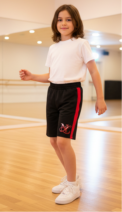 🏆**Next Level Official Merchandise**🏆 Black / Red Shorts