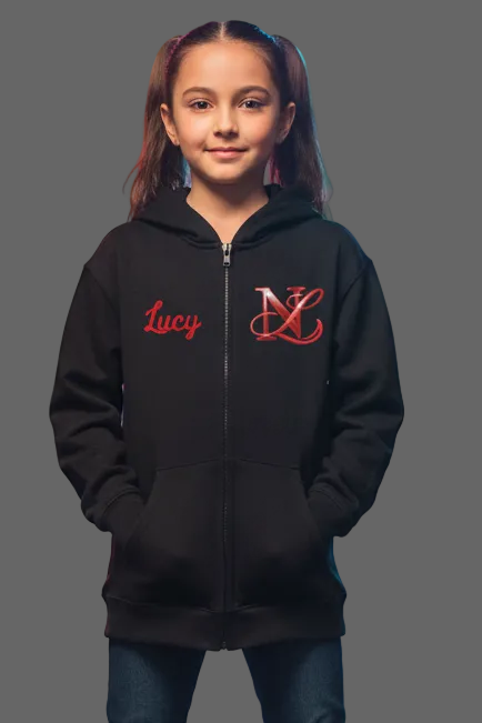 🏆**Next Level Official Merchandise**🏆 Black Zip Hooded Sweatshirt Cotton