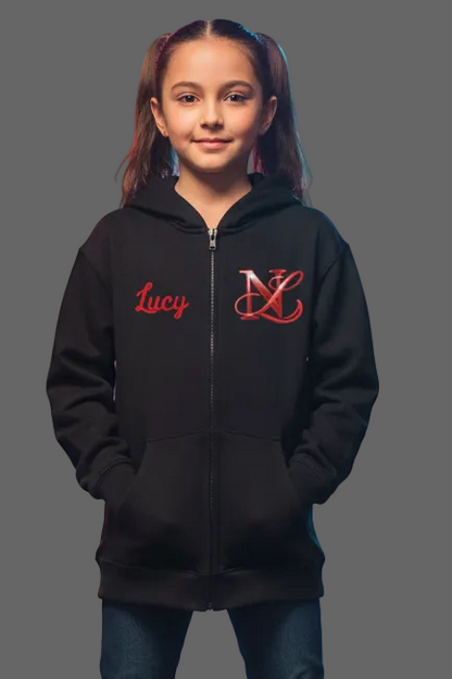 🏆**Next Level Official Merchandise**🏆 Black Zip Hooded Sweatshirt Cotton