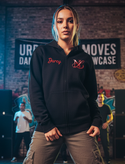 🏆**Next Level Official Merchandise**🏆 Black Zip Hooded Sweatshirt Cotton