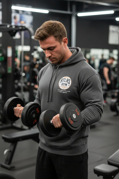 Kid's/Adult Soft Cotton 280GSM Gym Hoodie ( Charcoal )🏋️‍♂️