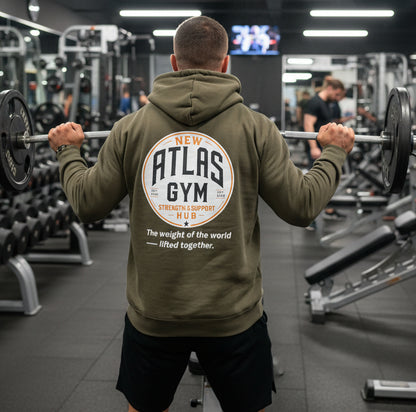 Kid's/Adult Soft Cotton 280GSM Gym Hoodie ( Olive )🏋️‍♂️
