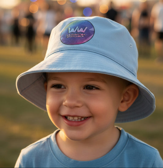 🚨**Washington Weekender Official Event Merchandise**🚨 Reversable Baby Blue Bucket Hat