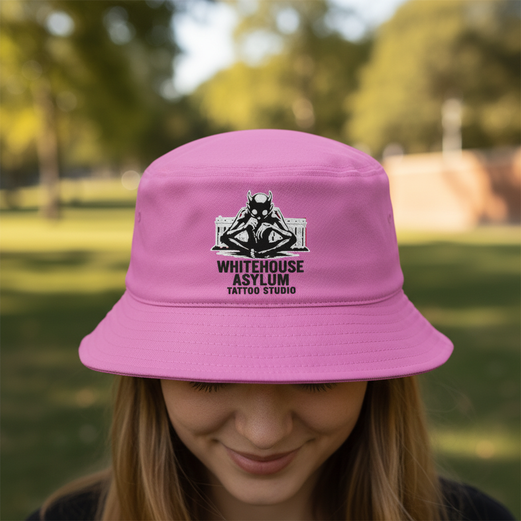 Official Whitehouse Asylum Tattoos Merchandise Reversible 🔀 Bucket Hat Front & Inside