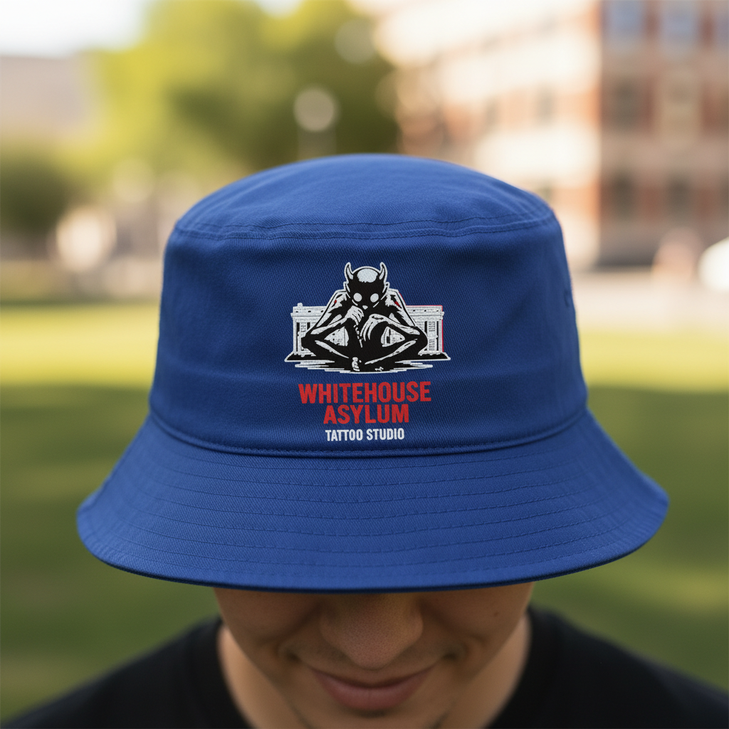 Official Whitehouse Asylum Tattoos Merchandise Reversible 🔀 Bucket Hat Front & Inside