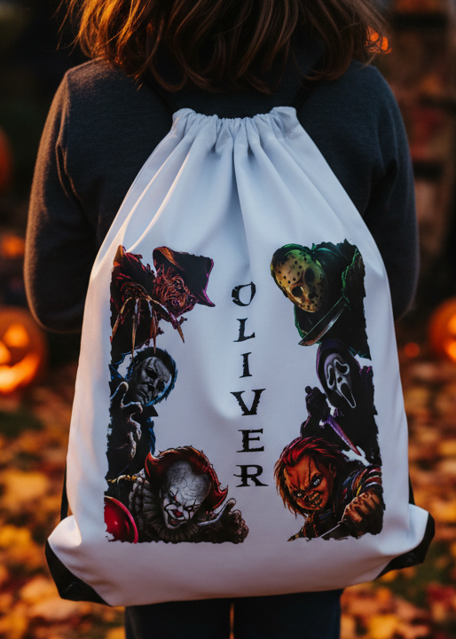 Halloween Drawstring Bag Trick Or Treat ( Characters )