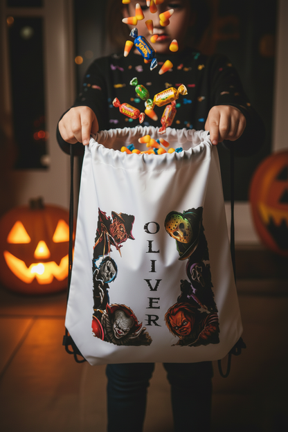 Halloween Drawstring Bag Trick Or Treat ( Characters )