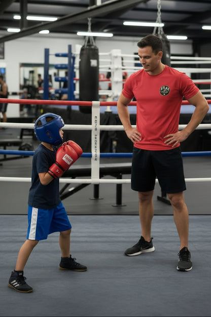 🥊 **Atlas Boxing ** 🥊 Official Merchandise Heavy Cotton T-Shirt ( Red )