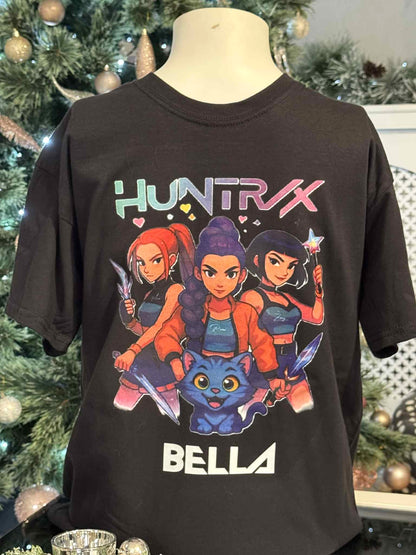 Huntrix KPOP DEMON HUNTERS T-Shirt & Matching Cold Cup ⭐Offer!