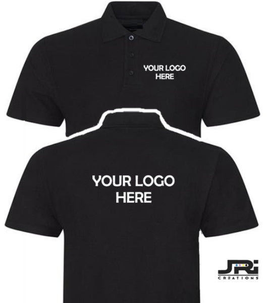 Custom Business Polo T-Shirt Back & Breast Logo
