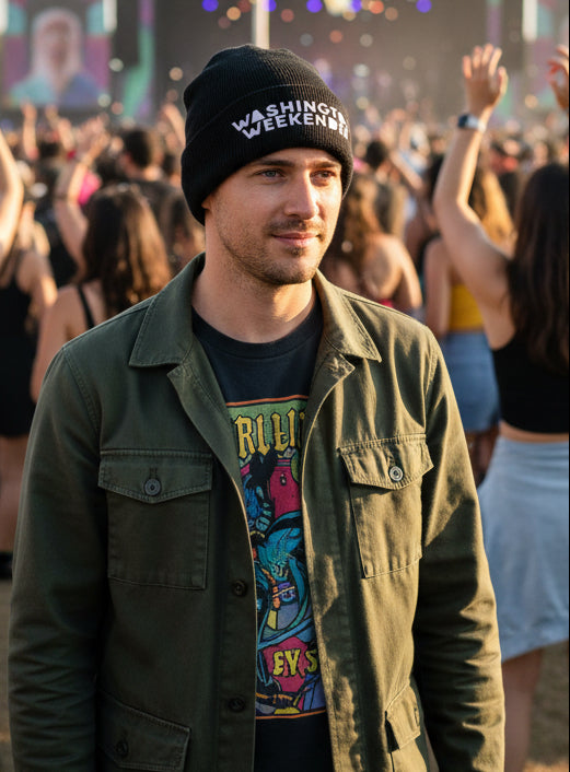🚨**Washington Weekender Official Event Merchandise**🚨Thinsulate Beanie Wooly Hat Black