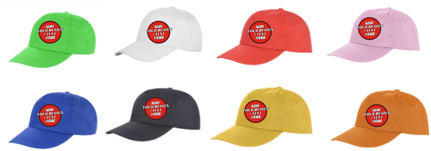 🫟 Design Your Own Black Cap ( One Size )