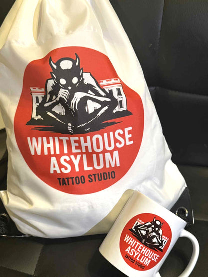 Business Whitehouse Asylum Tattoos Logo #2 Mug