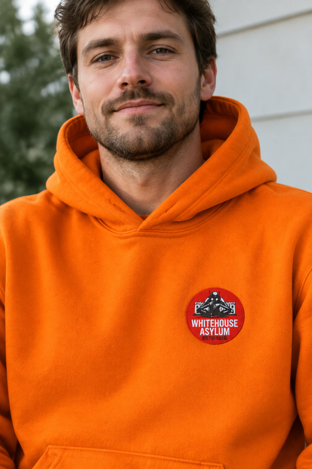 Official Whitehouse Asylum Tattoos Merchandise Hoodie Orange