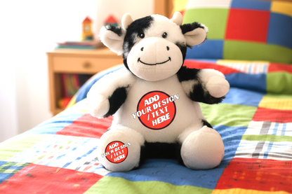🫟 Design Your Own Teddies Soft Toy Plush Mumbles Teddy Bear, 🖼️ Cow