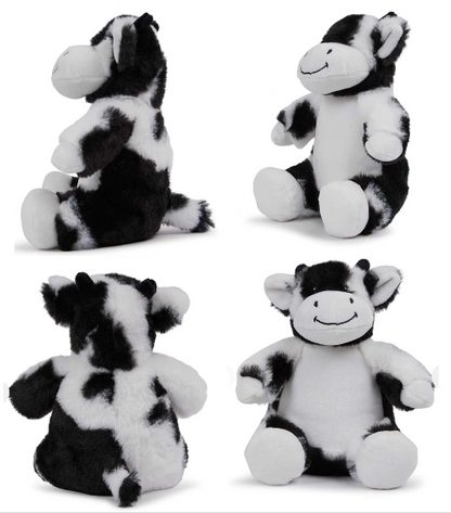Personalised Soft Toy Plush Mumbles Print Me Teddy Bear, Printed Design Your Own 🖼️ Cow