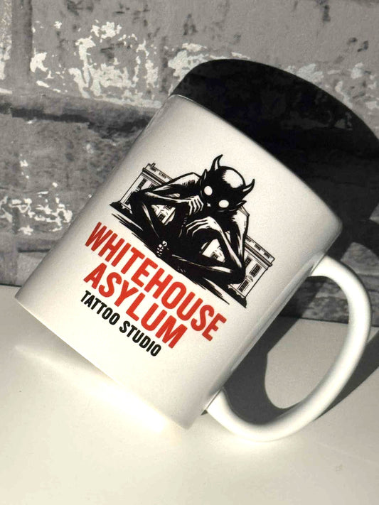 Business Whitehouse Asylum Tattoos Logo #1 Mug