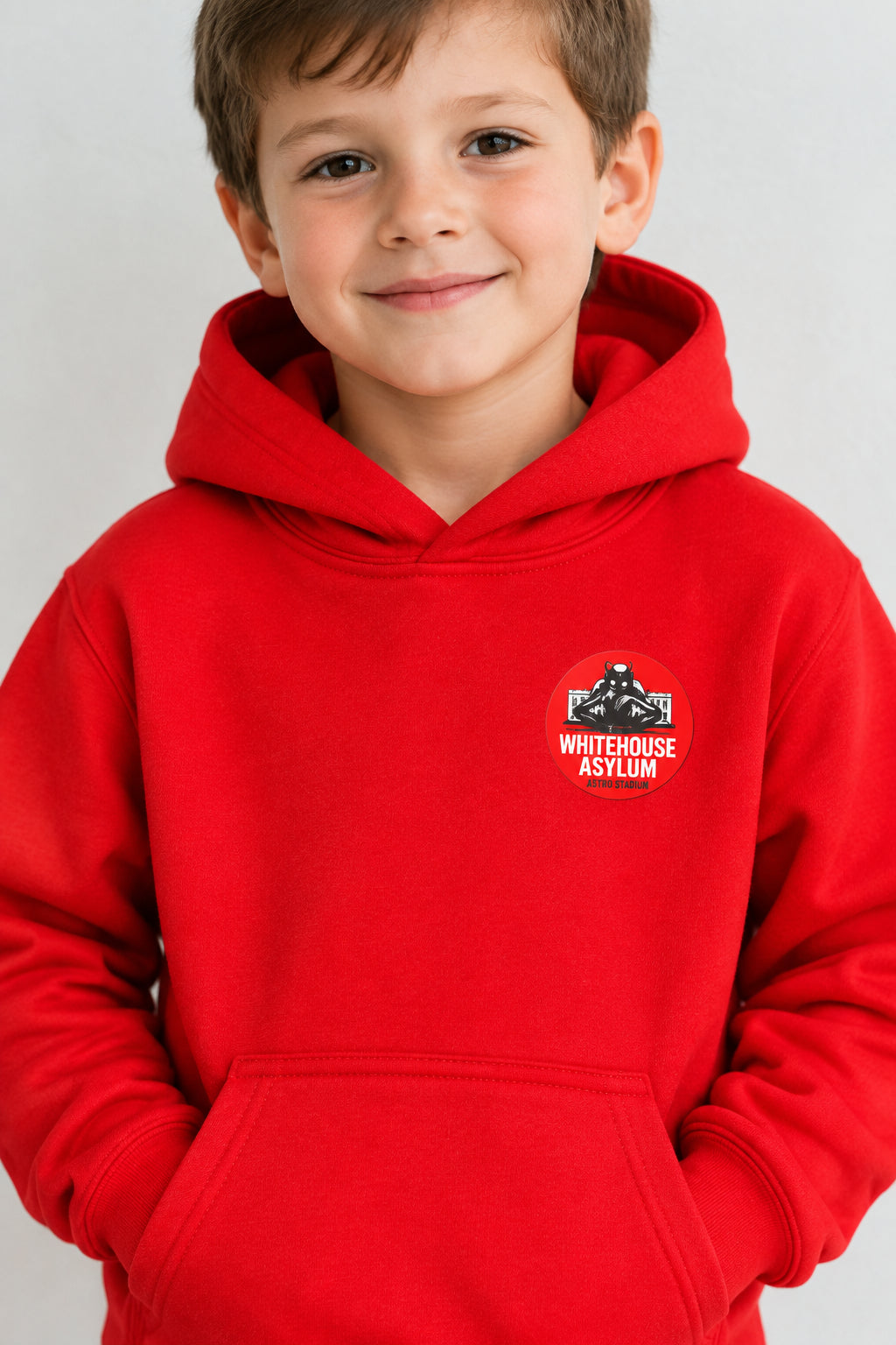Official Whitehouse Asylum Tattoos Merchandise Hoodie Red