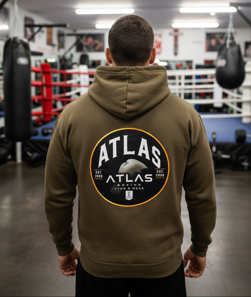 Kid's/Adult Soft Cotton 280GSM Gym Hoodie ( Olive )🥊