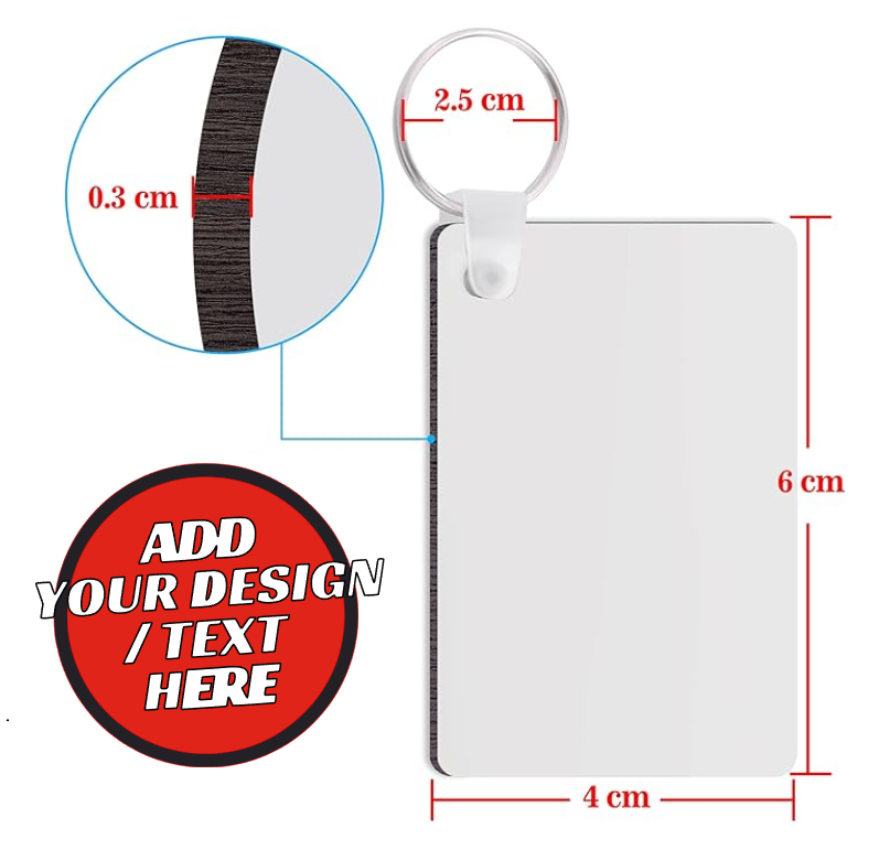 #12 Design Your Own Printed Double Sided Key Ring