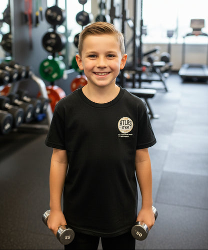 🏋️‍♂️ **New Atlas Gym** 🏋️‍♂️Official Merchandise Heavy Cotton T-Shirt ( Black )