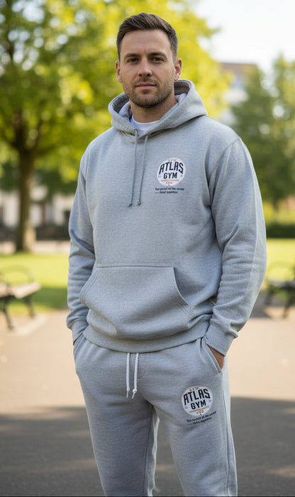 Kid's/Adult Tracksuit Cotton Hoodie & Joggers 280GSM ( Heather Grey) 🏋️‍♀️