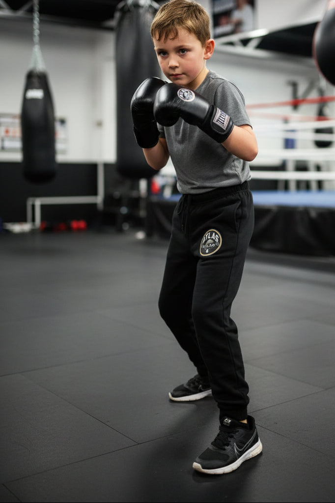 Kid's/Adult Tracksuit Cotton Hoodie & Joggers 280GSM ( Black ) 🥊