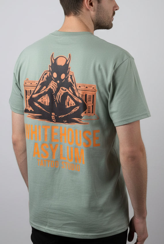 Official Whitehouse Asylum Tattoos Merchandise T-Shirt Summer Edition ( Sage )