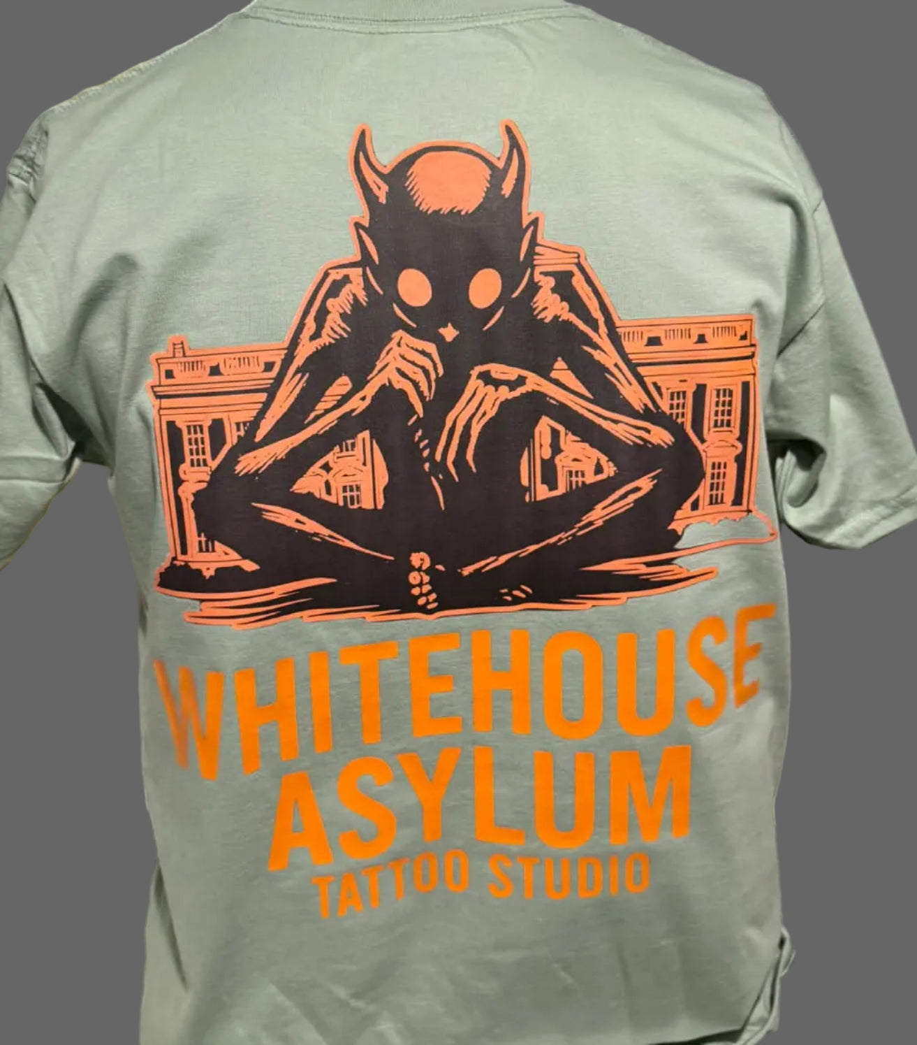 Official Whitehouse Asylum Tattoos Merchandise T-Shirt Summer Edition ( Sage )