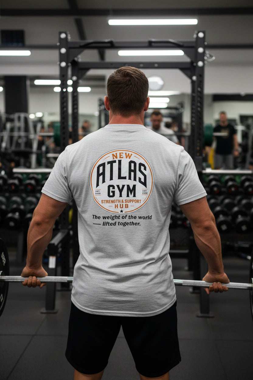 Kid's/Adult Heavy Cotton T-Shirt ( Heather Grey )🏋️‍♂️