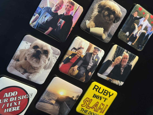 Personalised Photo Fridge Magnets Family Memories 2" Square